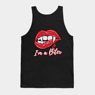 Bite My Lip - I'm A Biter - Sexy Vampire Lips design Tank Top